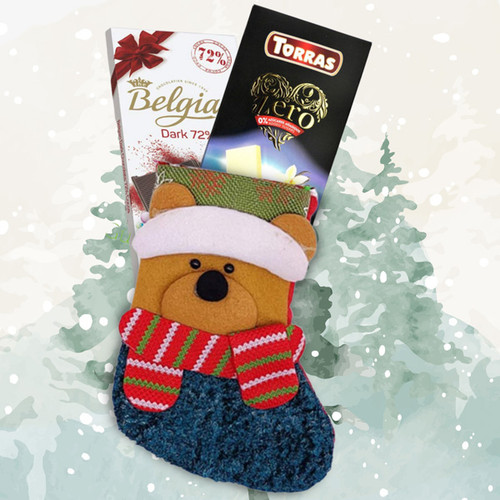 Premium Delicious Chocolates And A Sock Combo For Christmas