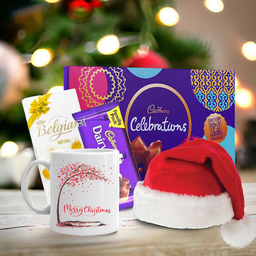 Cadbury Celebrations Chocolates With Santa Cap & Mug