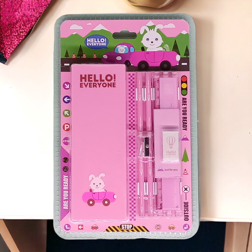 Rencai Smile 10 Pieces  Pencil Set - Pink