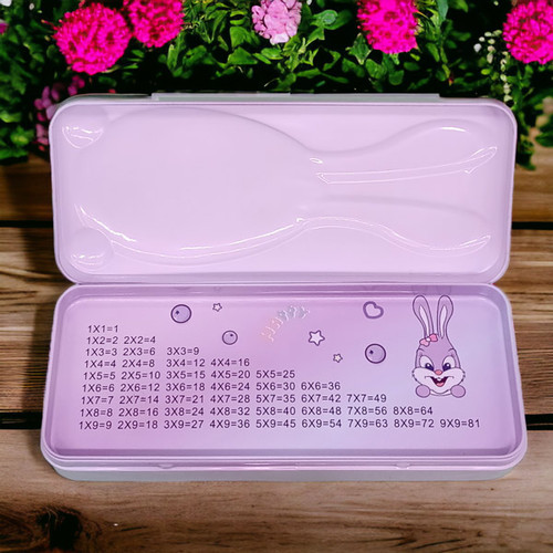 Rabbit Design Geometry  Box - Blue