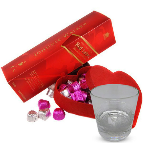 Red Combo - JW Red Label and Chocolates Box