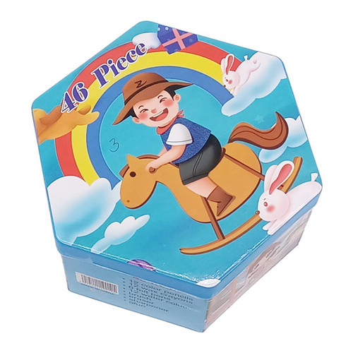 46 Pieces Multiple Coloring pencil Set for Kids In Box