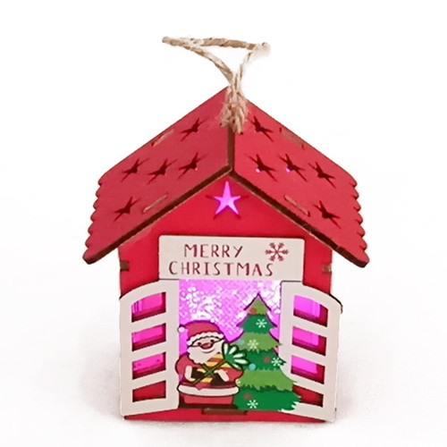 Lighting Christmas House As Decor Showpiece