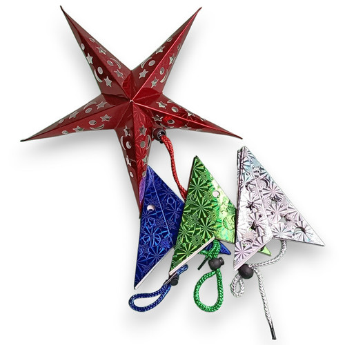 Vibrant Paper Star for Festive Christmas Decorations