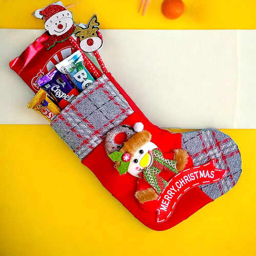 Delightful Chocolates Gift in Christmas Socks