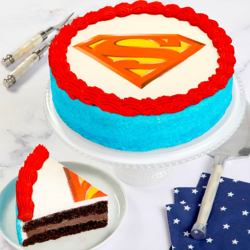 Superman Cake (USA Delivery Only)