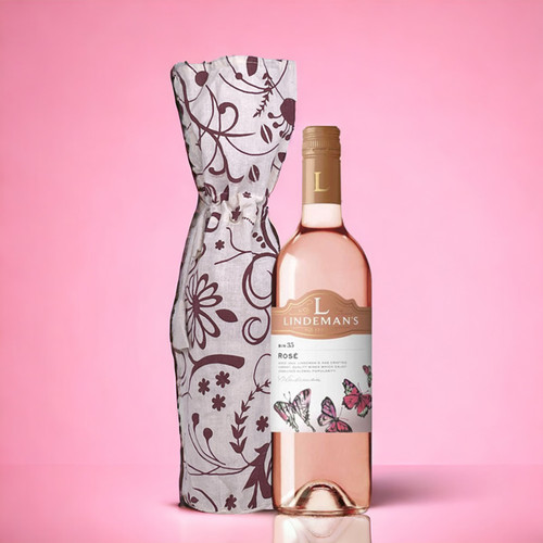 "Lindeman's Bin 35 Rose Wine with Elegant Wine Bag"
