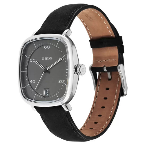 Titan Black Dial Analog Watch For Man- 1885SL02