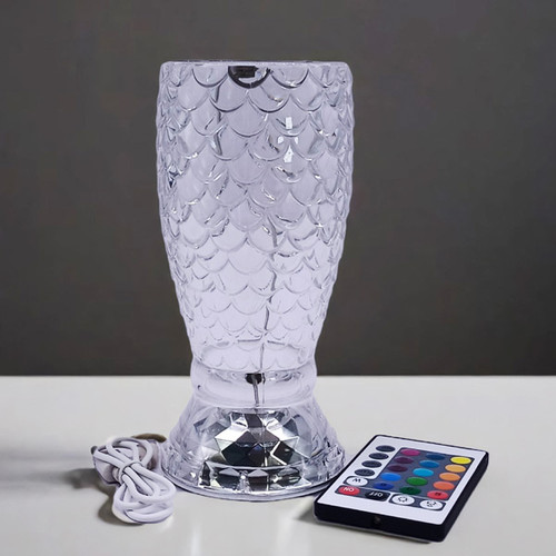 Rose Diamond Table Lamp 7"