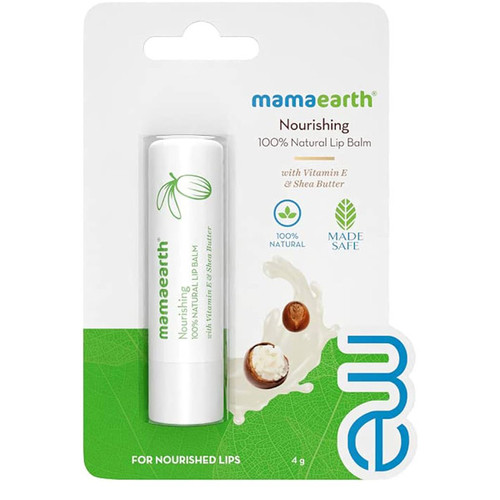 Mamaearth N 100% Natural Lip Balm Vit E & Sheabutter