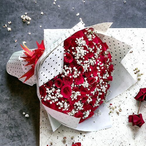 Premium 100 Red Roses Bouquet