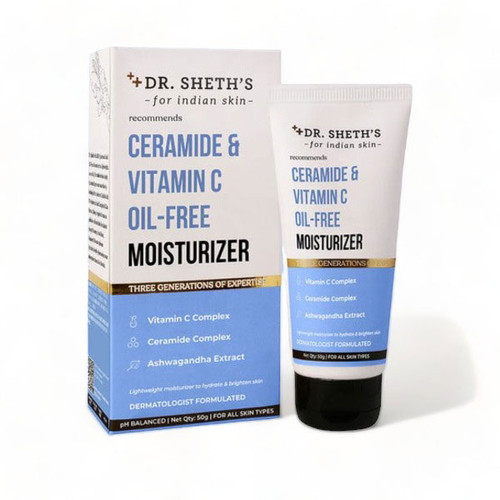 Dr. Sheth's Ceramide & Vitamin C Oil-Free Moisturizer - 50g