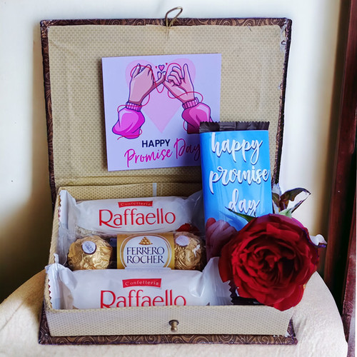 A Timeless Promise: Chocolates & A Rose