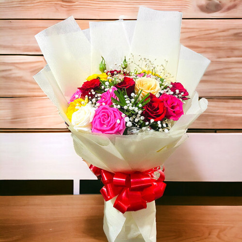 15 Mix Roses Bouquet