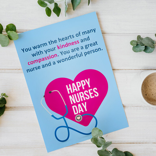 A Heartfelt Gratitude "Happy Nurse Day" Greeting Card