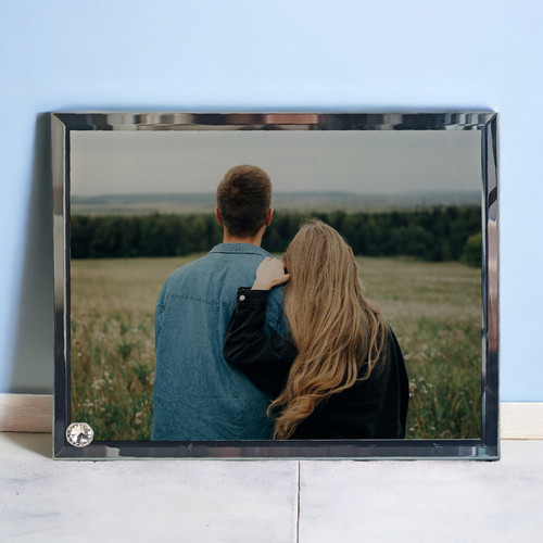 Crystal Photo Frame ( Photo Printed On The Glass Surface)
