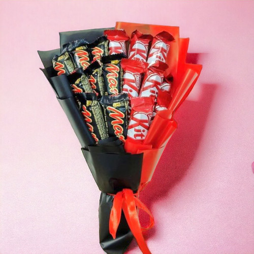 Delightful Mars and Kitkat Chocolates Bunch
