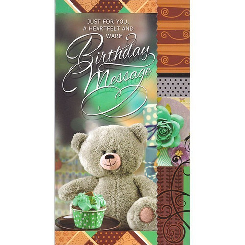 Heartfelf Warm Birthday Message - Greeting Card