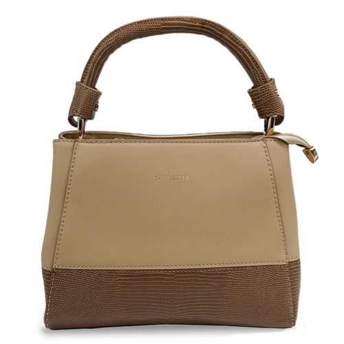 Chrisbella Ladies Bag With Mini Wallet- Khaki