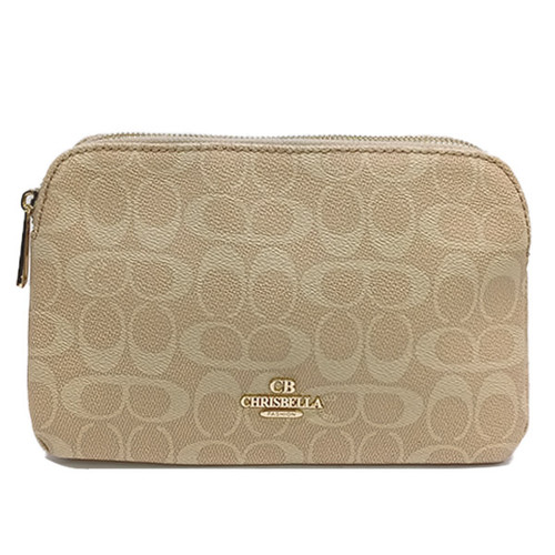 Chrisbella Bag With Shoulder Strap-Beige