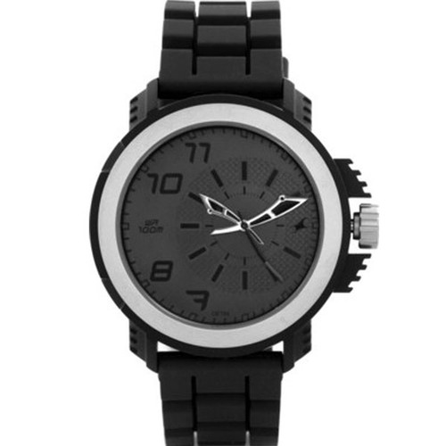 Fastrack Stainless Steel Case Gray Dial Analog Watch for Men (38015PP01)