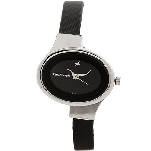 Fastrack Stainless Steel Case Grey Dial Analog Watch for Women (6015SL02)