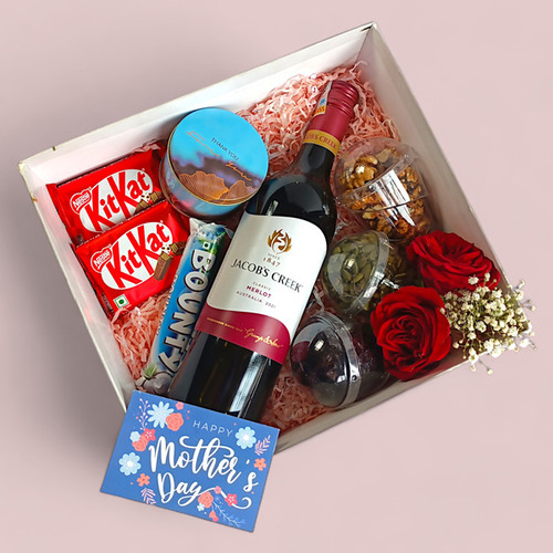 Assorted Gifts With Jacobs Wine 750ml for Mother's Day