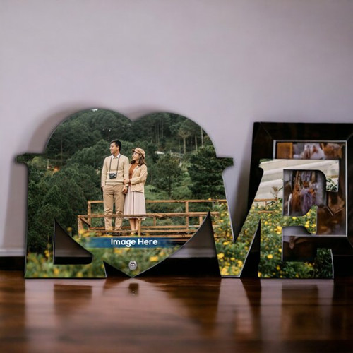 Personalized Photo Frame 'LOVE' Designed