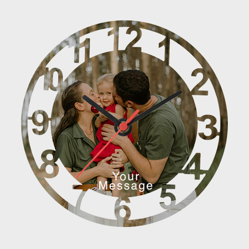 Personalized Family Photo Wall Clock