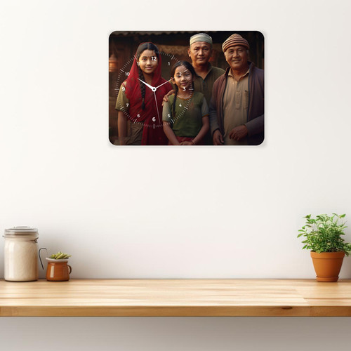 Elegantly Personalized Wall Hanging Clock