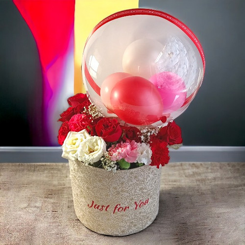 Flowers and Balloons for Her