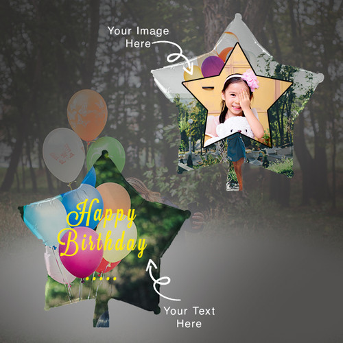Star Shaped Personalized Balloon