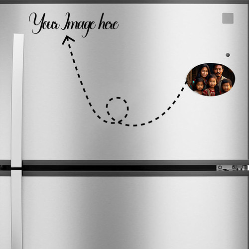 Customize an Oval Fridge Magnet With Your Own Image