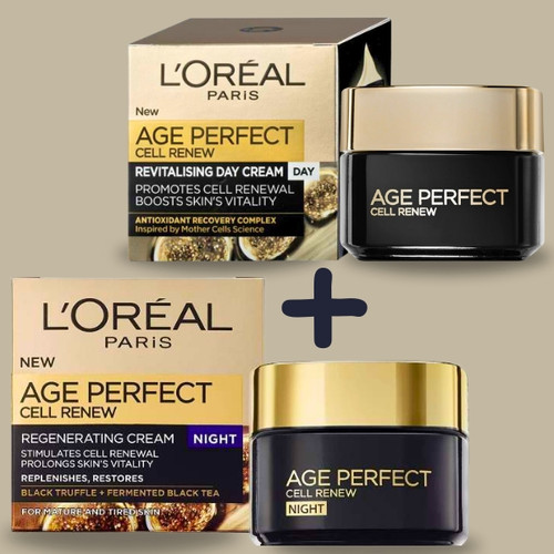 LOreal Age Perfect Cell Renew Combo Pack ( Day & Night Cream )