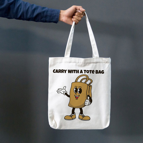 Carry with Tote Bag Printed Bag ( Large )