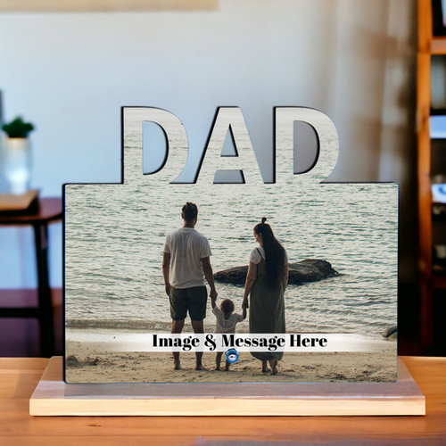 Personalized Dad Tribute Photo Board