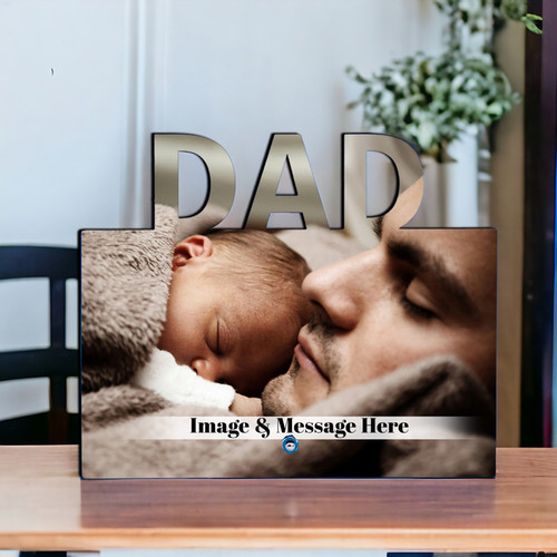 Customised Photo Frame for Dad with a Message