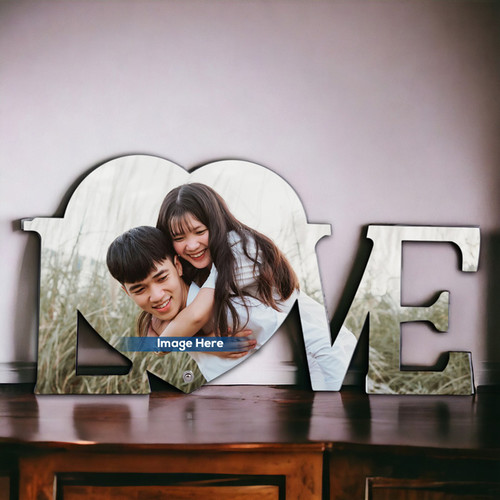 Love in Frame Personalized Heart-Shaped Photo Frame