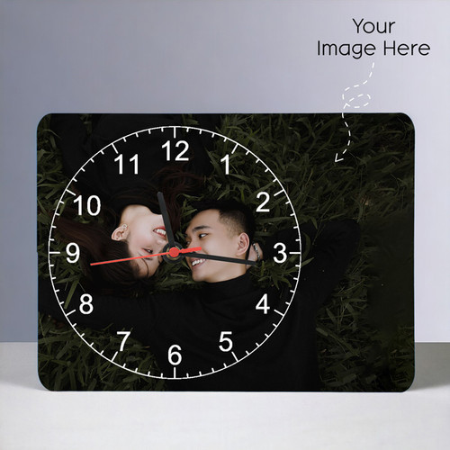 Personalized Image MDF Rectangle Wall Hanging Clock