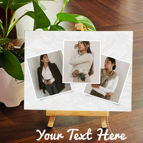 Personalized Mini Canvas Holds 3 Photos
