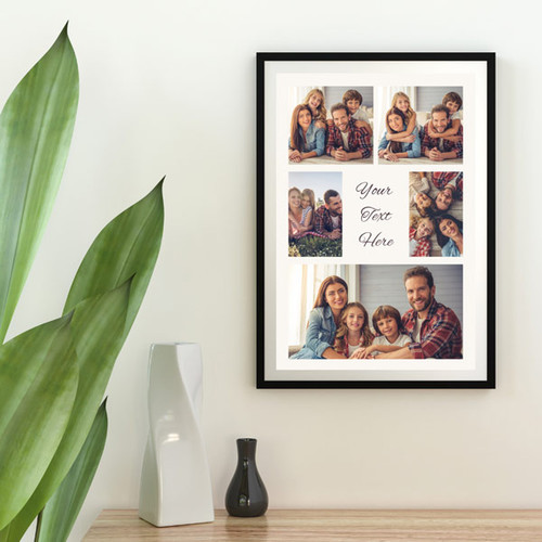 Customizable Family Frame: Holds 5 Photos