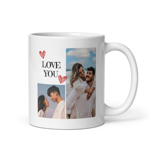 Love You Ceramic Mug for Couples