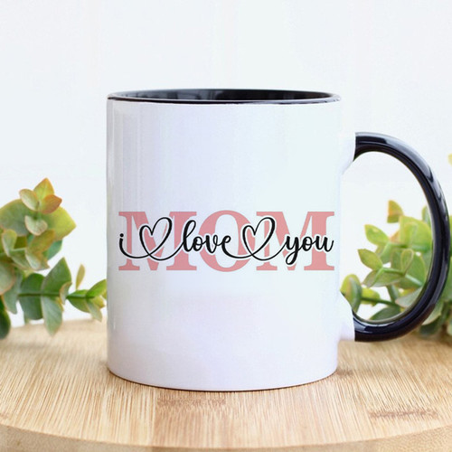 Ceramic Magic Mug " I Love You Mom " Printed