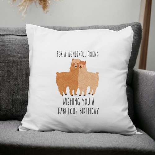 Personalized Birthday Cushion For Friend