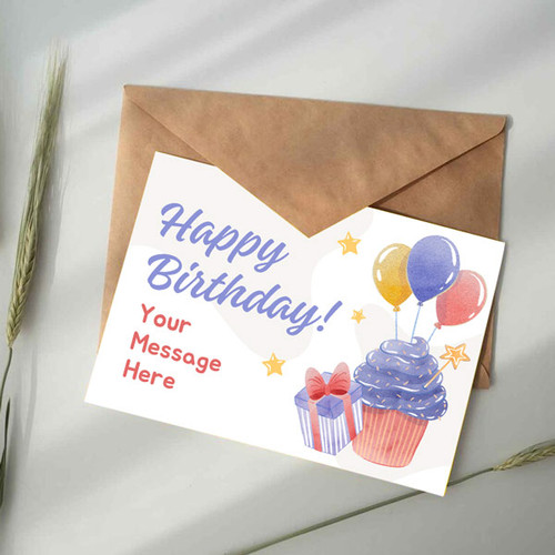 Customized Birthday Greeting Card