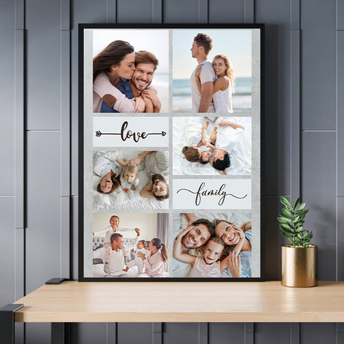 Customizable Family frame with 6 images