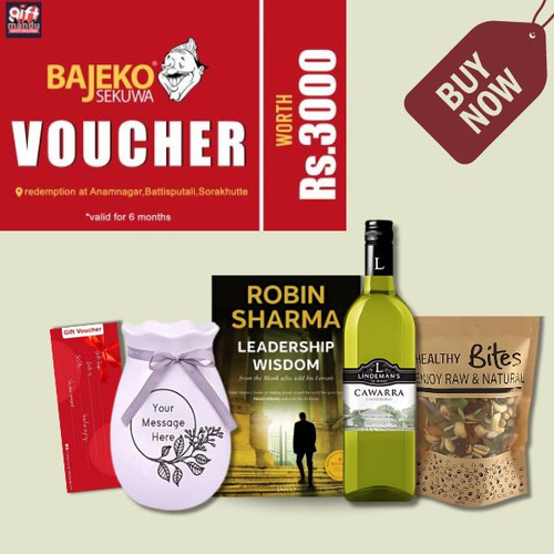 Wine & Read Bundle with Food Voucher