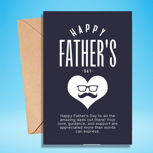 Father's Day Greeting with Best Wishes For Dad
