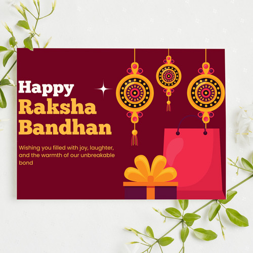 Rakhi Blessings: Raksha Bandhan Greeting Card
