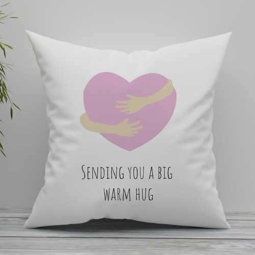 Sending You a Big Warm Hug Printed Cushion